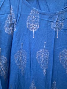 Blue Color Kurti For Women