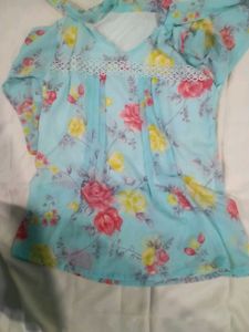 Floral Print Chiffon Blouse