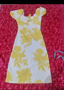 Floral Cutout Midi Dress