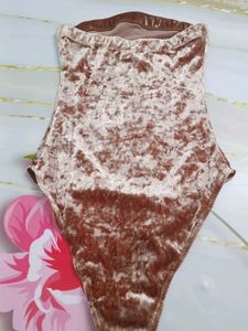 (1100)Velvet Bodysuit