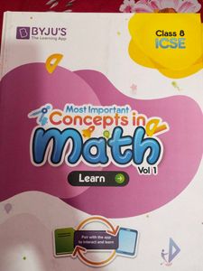 Class 8 ICSE Math Vol 1