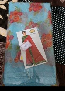 Floral Chiffon Saree