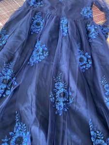 Elegant Navy Blue Ethnic Gown