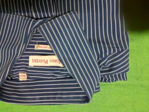 GentlyUsed GreyColorStriped LongSleeve Button Down