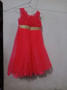 Girls Pink Party Dress