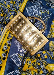 gold festive purse
