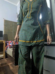 Afgani bottom with A shape kurti no f