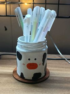 Cow Print Jar
