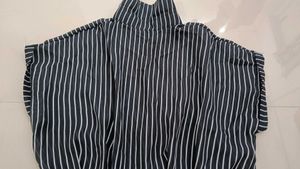 Striped Button-Up Top