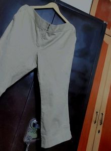 Khaki Color Capri For Girl Or Women 38 Waist