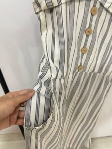 Striped Button-Front Sundress