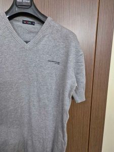 Grey V-Neck T-Shirt | XXL | 44