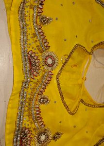 Yellow Embellished Blouse