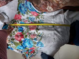 Beautiful PURE COTTON CHIKANKARI Kurti..