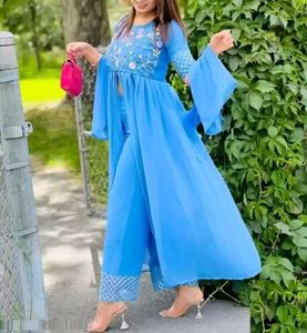 Stylish Blue Pant Suit