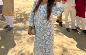 Embroidered Kurti Set