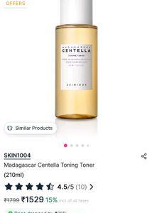 SKIN1004 CENTELLA MADAGASCAR TONING TONER