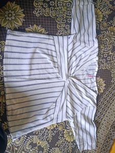 Striped Cropped Shirt