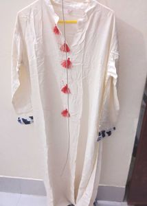 White Anarkali Kurta