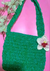 Crochet Ocean 🌊 Green 💚 Bag