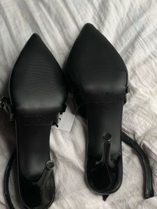 Zara slingback buckle heels