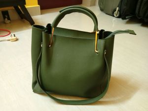 A Cute Handbag - Olive Green Colour