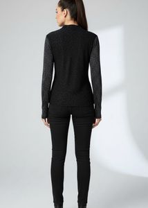 SHEIN Elegant Black Sheer Top