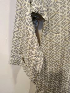 Cream Rayon Kurta(Women)