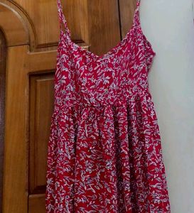 Red Floral Maxi Dress