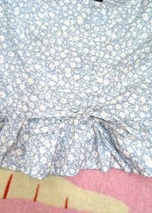 Floral Ruffle Top