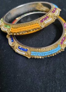 Bangles with Colorful Beads