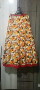 Floral skirts with crop top