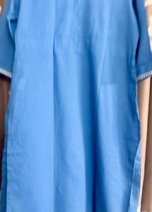 Blue Embroidered Kurta