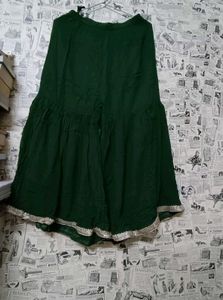 Women Partywear Shiny Sharara Dress