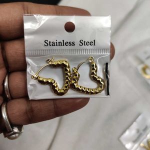 Stainless Steel Tarnish Hoops Earring