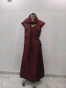 🤎Elegant Maroon Formal Dress