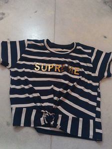 Striped Supreme Tee