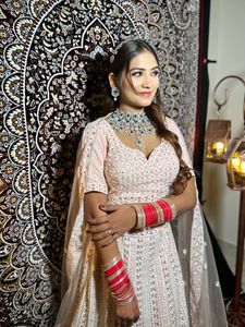 Peach Colour Lehenga