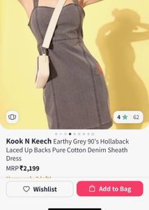 Grey Denim Dress