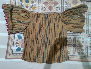 Stylish Brown Top with Cute Details