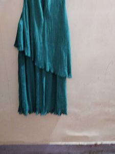 Teal Asymmetric Dress
