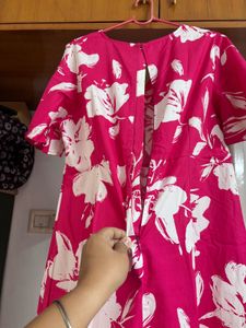 “Fig” Pink Floral Dress