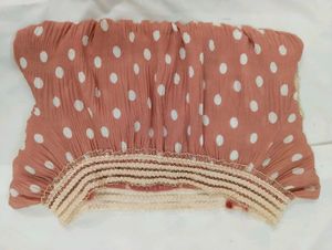 Polka Dot Off-Shoulder Blouse