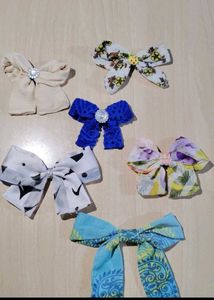 Bow Hair Clips And Scrunchies