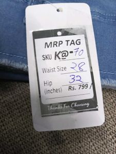 K@70 Size-28 (Sale) Latest Ladies high waist Jeans