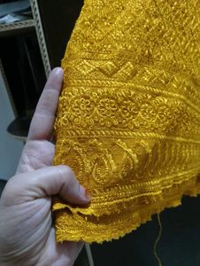 Yellow Embroidered Kurti