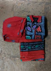 Pure Cotton Batik Printed Salwar Suit