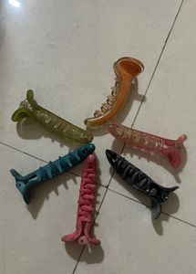 Colorful Hair Claw Clips - Set of 6