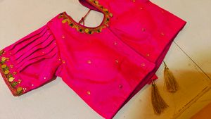 New Padded Pink Colour Wedding Blouse