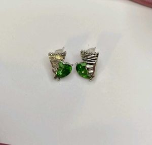 Green Stone Studs
